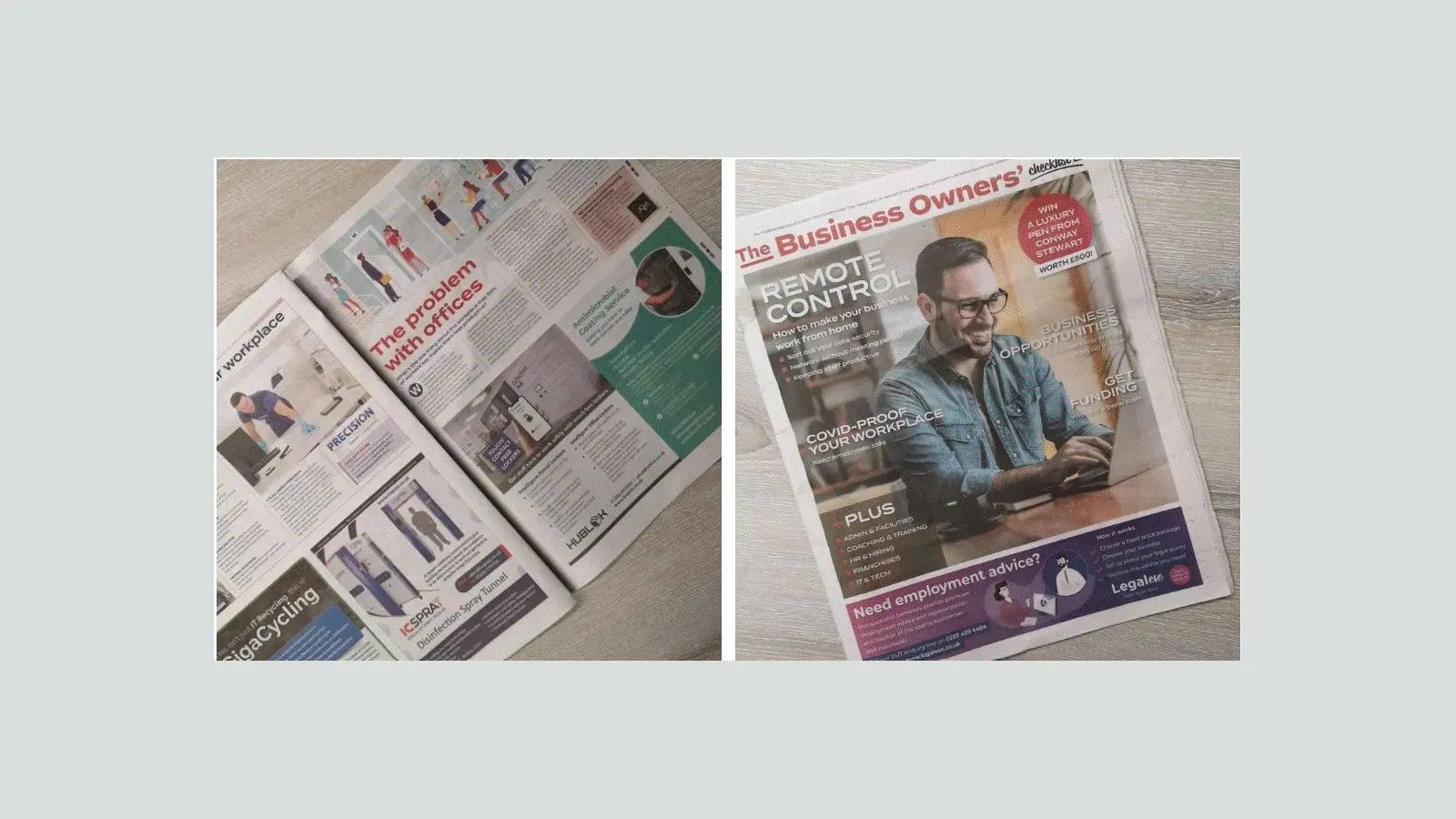 Featured In Supplement Of Sunday Telegraph